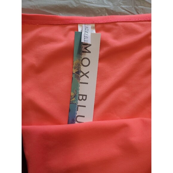 Womens Bikini Bottom 4xl Orange Peach & Black Moxi Blu Tags - Picture 3 of 8